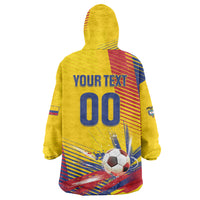 Custom Colombia 2026 World Football Wearable Blanket Hoodie Los Cafeteros Go Champion