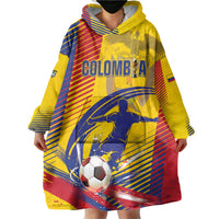 Custom Colombia 2026 World Football Wearable Blanket Hoodie Los Cafeteros Go Champion