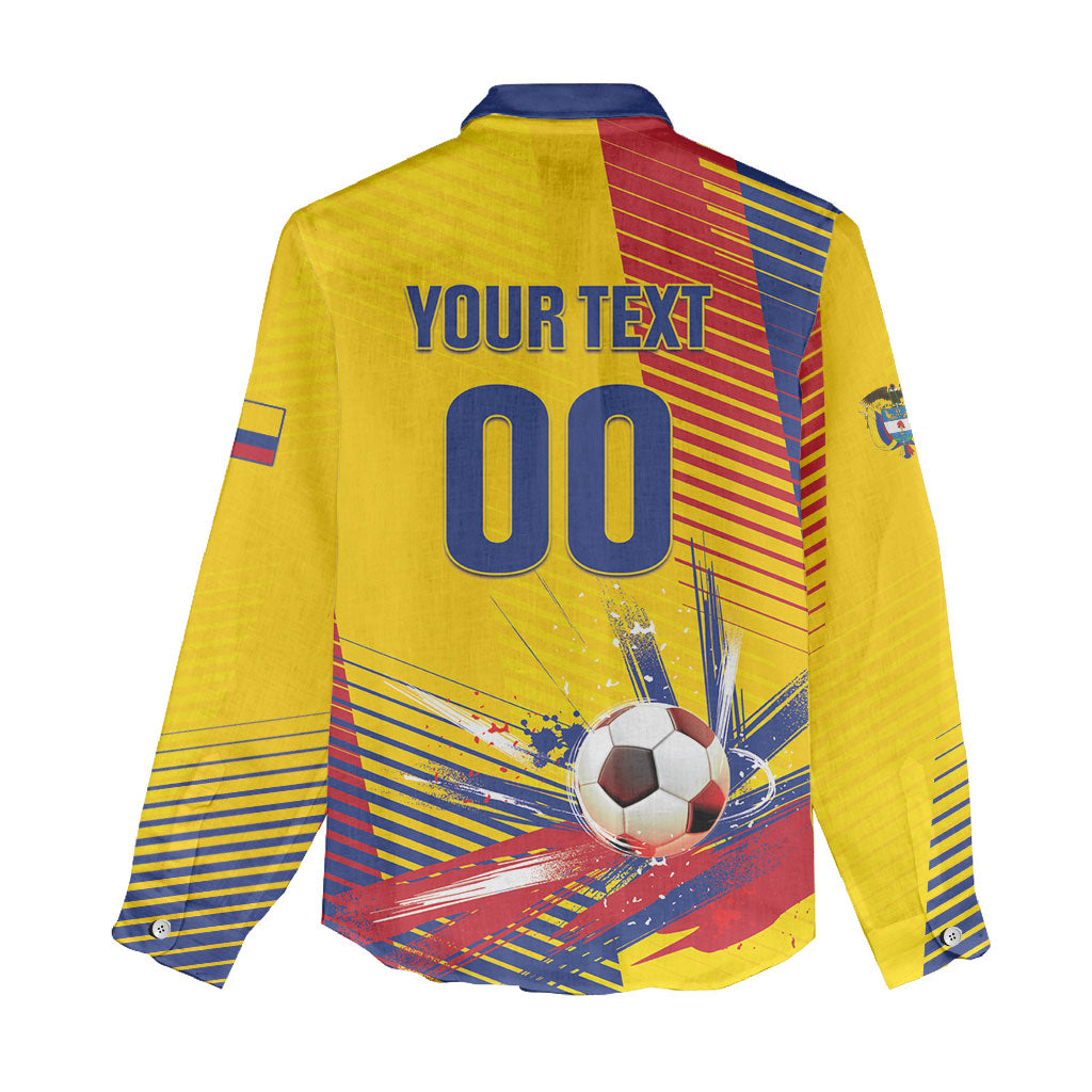 Custom Colombia 2026 World Football Women Casual Shirt Los Cafeteros Go Champion