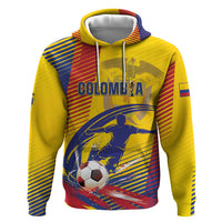 Custom Colombia 2026 World Football Zip Hoodie Los Cafeteros Go Champion