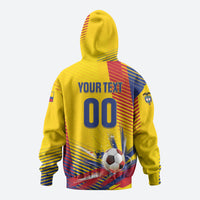 Custom Colombia 2026 World Football Zip Hoodie Los Cafeteros Go Champion