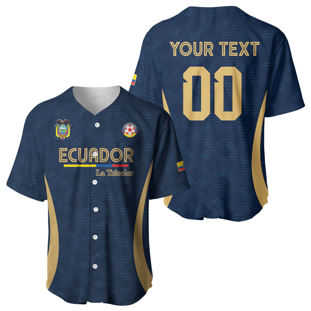 Custom Ecuador 2026 World Football Baseball Jersey La Tri Go Champion
