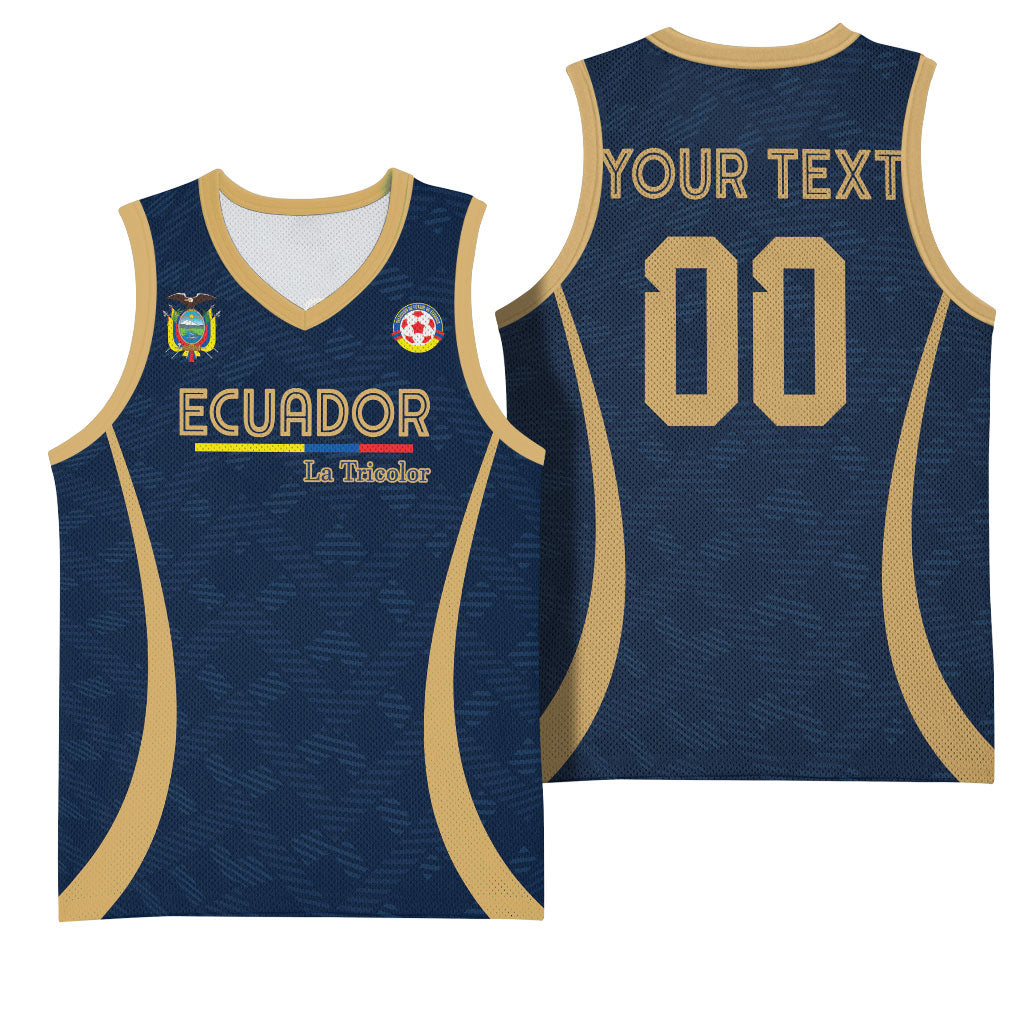 Custom Ecuador 2026 World Football Basketball Jersey La Tri Go Champion