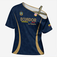 Custom Ecuador 2026 World Football Cross Shoulder Shirt La Tri Go Champion