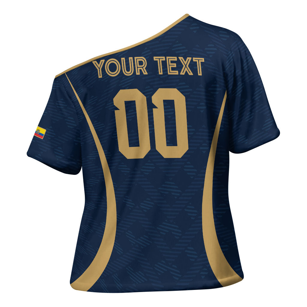 Custom Ecuador 2026 World Football Cross Shoulder Shirt La Tri Go Champion