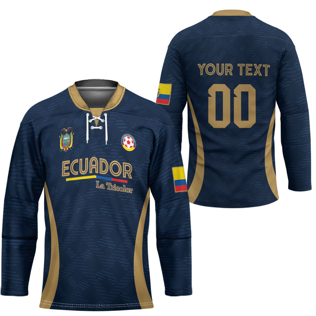 Custom Ecuador 2026 World Football Hockey Jersey La Tri Go Champion