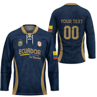 Custom Ecuador 2026 World Football Hockey Jersey La Tri Go Champion