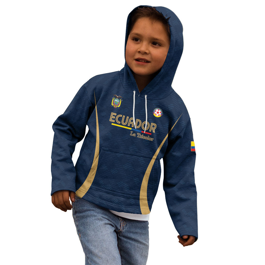 Custom Ecuador 2026 World Football Kid Hoodie La Tri Go Champion