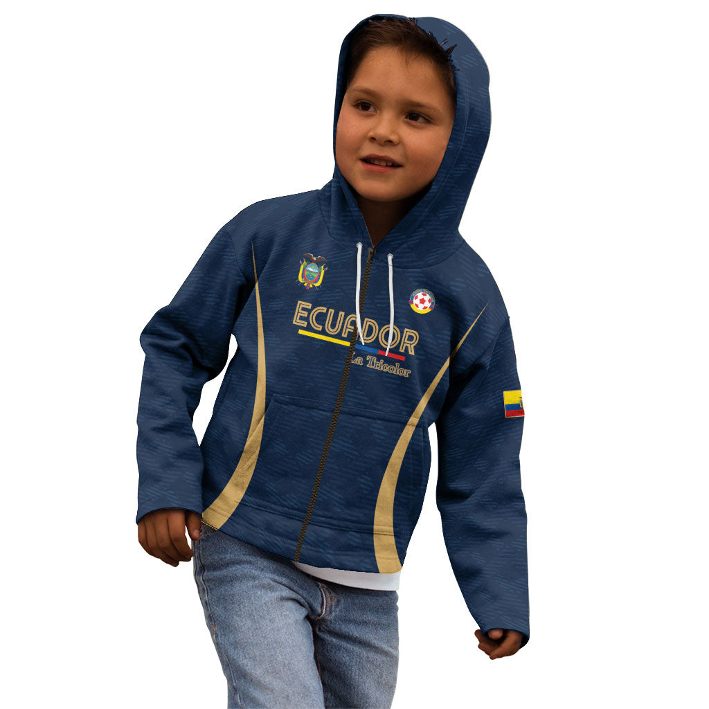 Custom Ecuador 2026 World Football Kid Hoodie La Tri Go Champion
