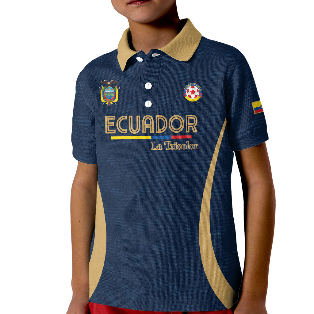 Custom Ecuador 2026 World Football Kid Polo Shirt La Tri Go Champion
