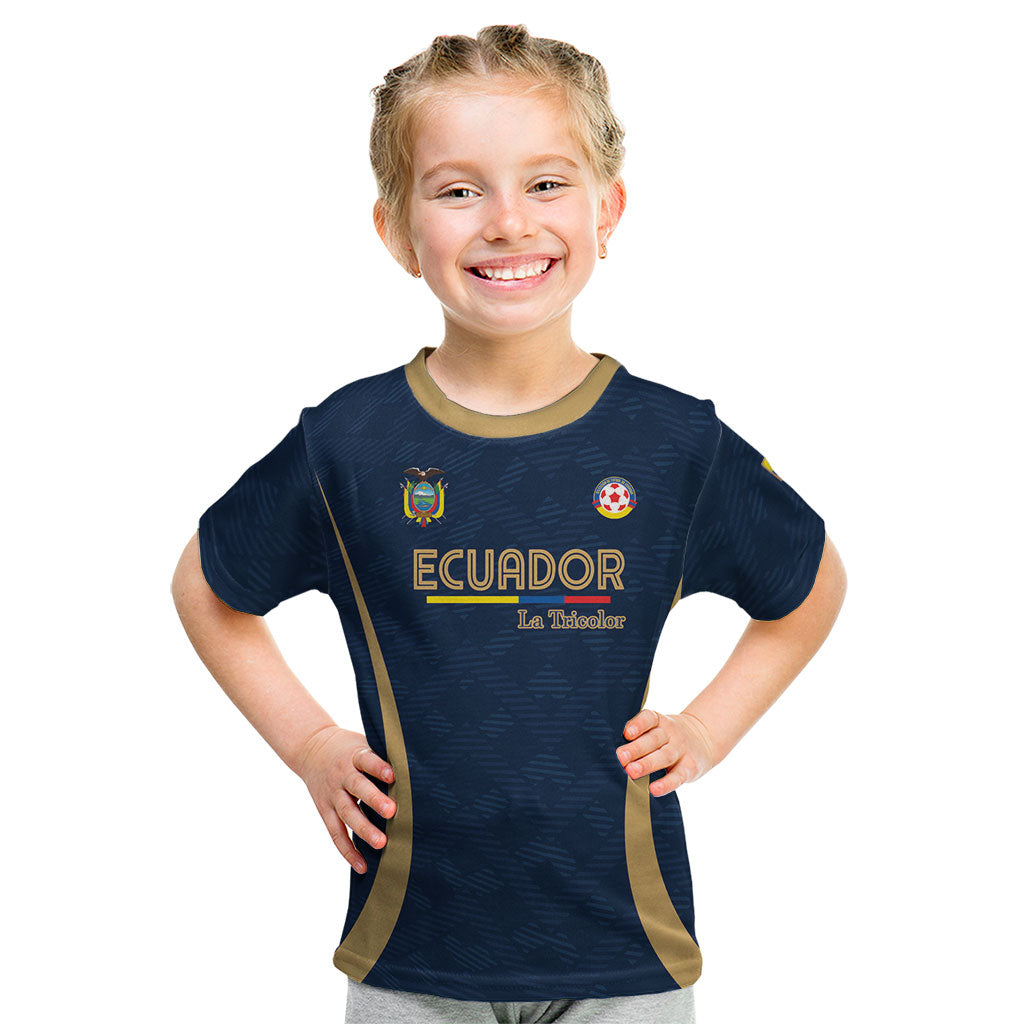 Custom Ecuador 2026 World Football Kid T Shirt La Tri Go Champion