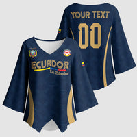 Custom Ecuador 2026 World Football Kimono Sleeve Blouse La Tri Go Champion