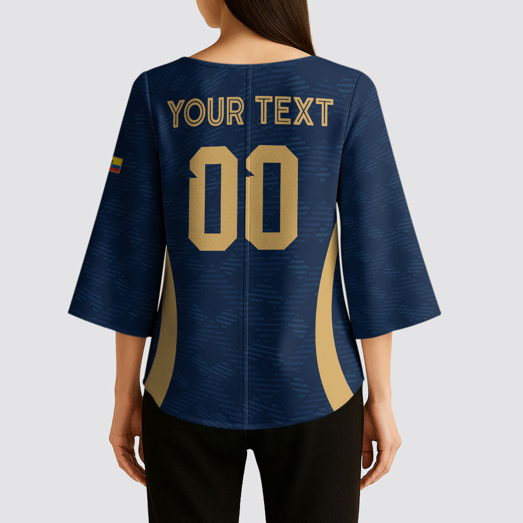 Custom Ecuador 2026 World Football Kimono Sleeve Blouse La Tri Go Champion