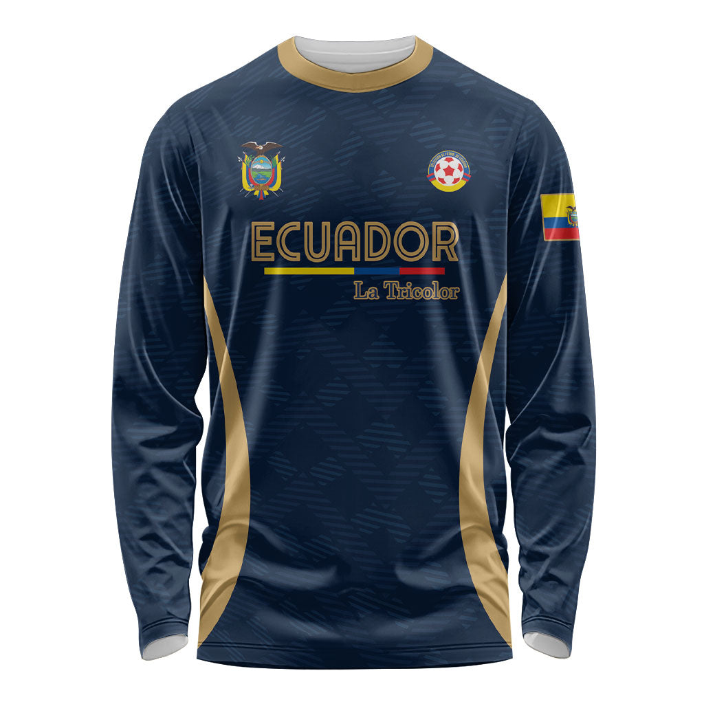 Custom Ecuador 2026 World Football Long Sleeve Shirt La Tri Go Champion