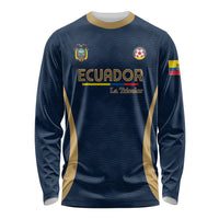 Custom Ecuador 2026 World Football Long Sleeve Shirt La Tri Go Champion