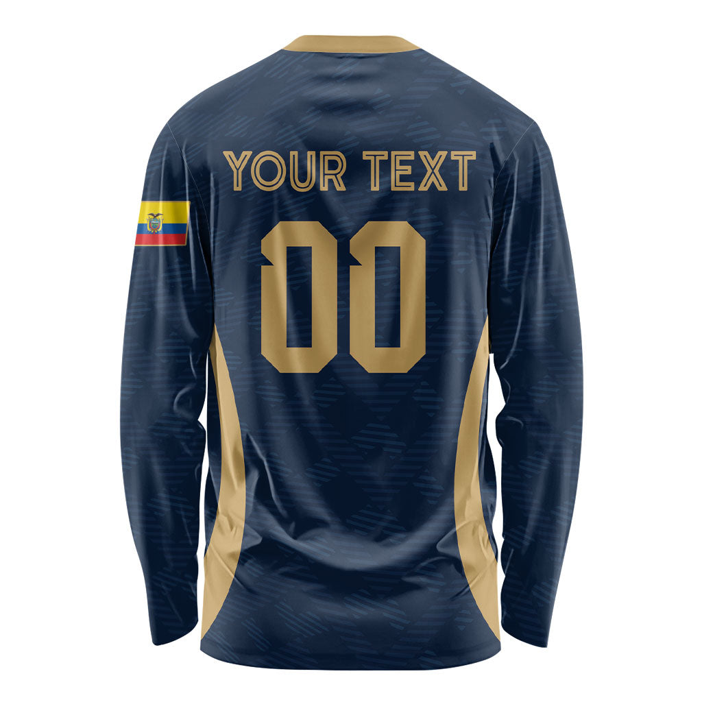 Custom Ecuador 2026 World Football Long Sleeve Shirt La Tri Go Champion