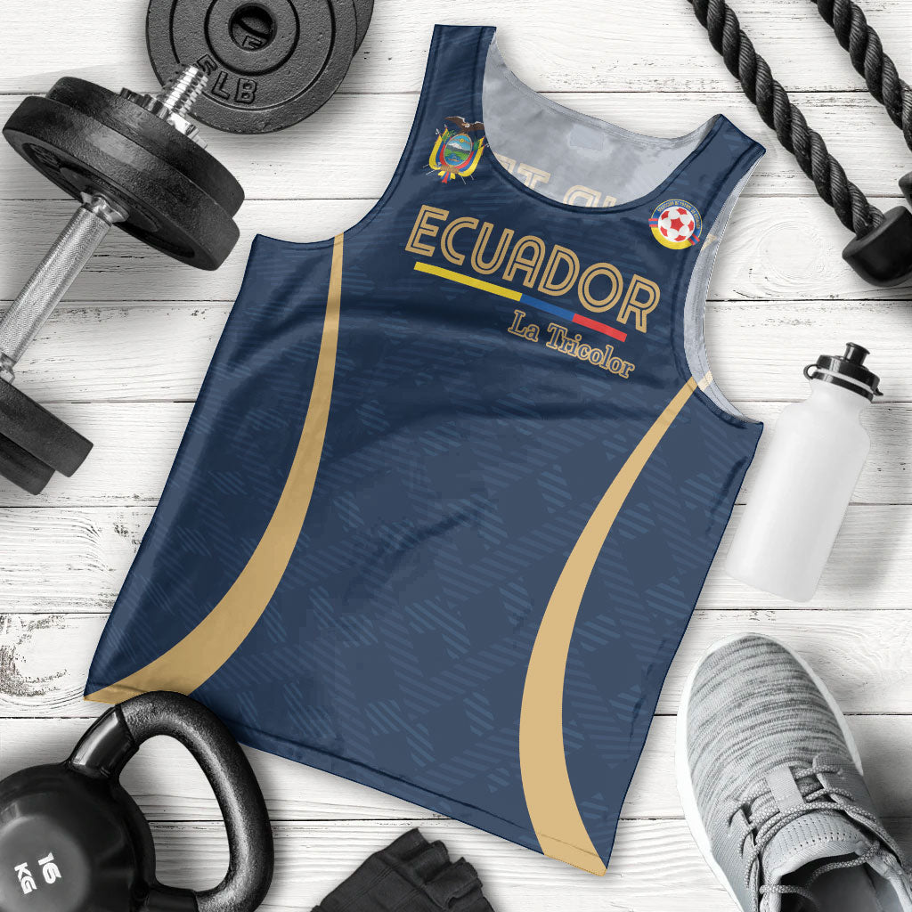 Custom Ecuador 2026 World Football Men Tank Top La Tri Go Champion