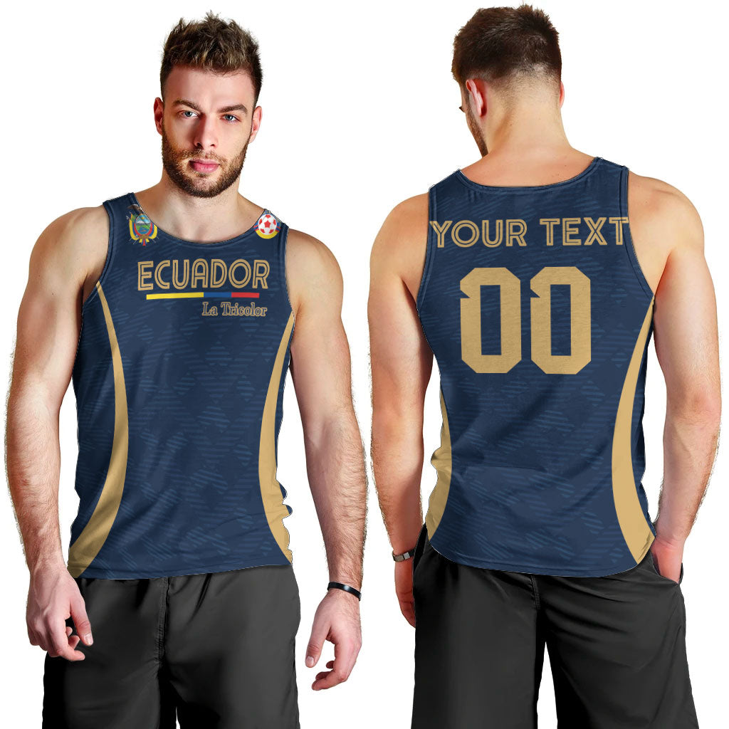 Custom Ecuador 2026 World Football Men Tank Top La Tri Go Champion