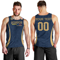 Custom Ecuador 2026 World Football Men Tank Top La Tri Go Champion