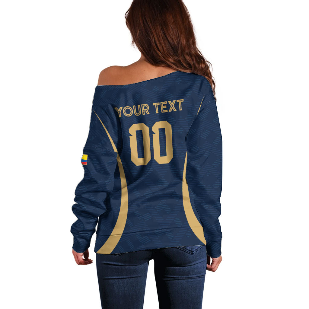 Custom Ecuador 2026 World Football Off Shoulder Sweater La Tri Go Champion