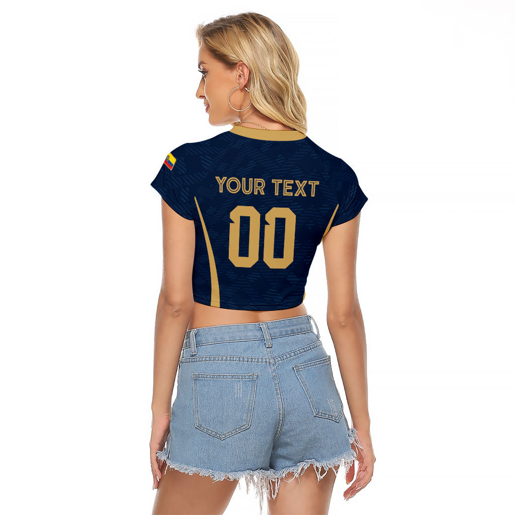 Custom Ecuador 2026 World Football Raglan Cropped T Shirt La Tri Go Champion