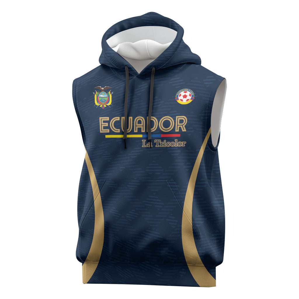 Custom Ecuador 2026 World Football Sleeveless Hoodie La Tri Go Champion