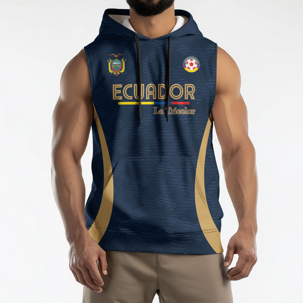 Custom Ecuador 2026 World Football Sleeveless Hoodie La Tri Go Champion