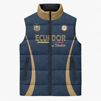 Custom Ecuador 2026 World Football Sleeveless Puffer Jacket La Tri Go Champion