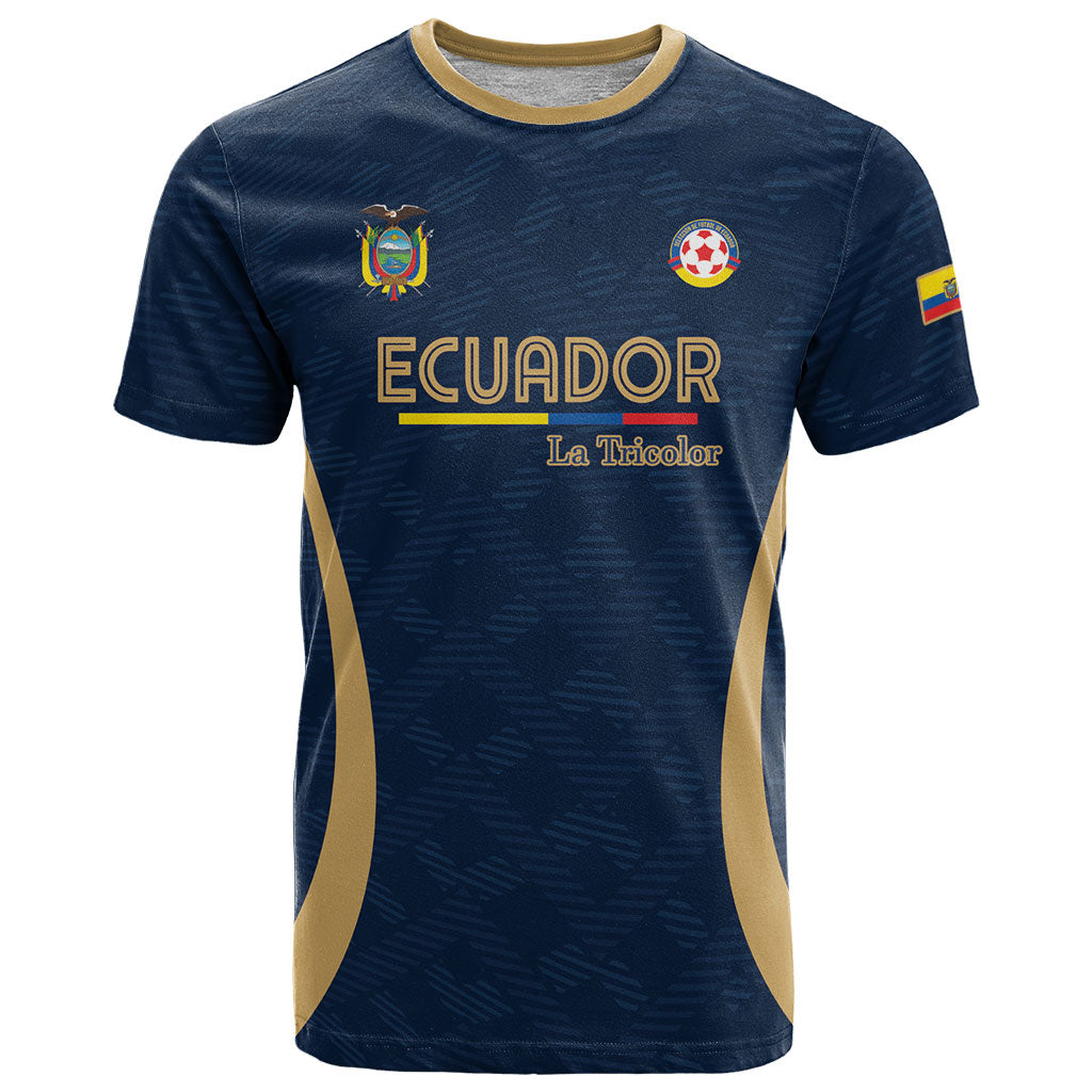 Custom Ecuador 2026 World Football T Shirt La Tri Go Champion