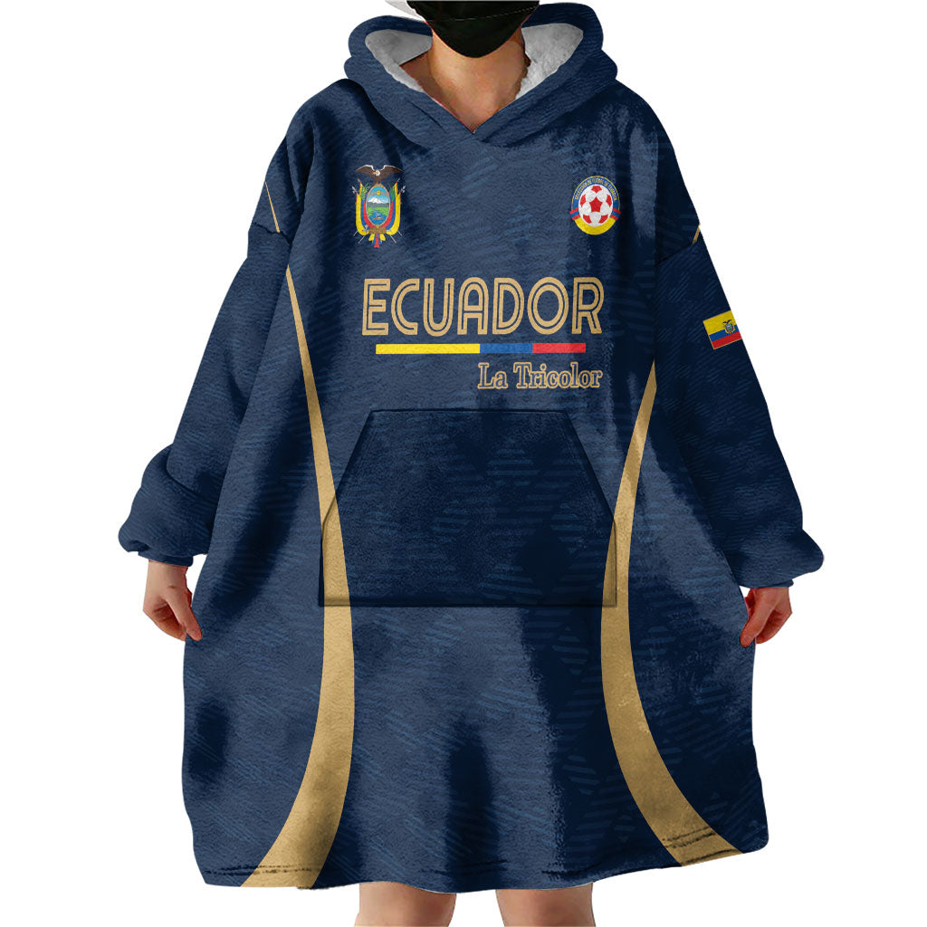 Custom Ecuador 2026 World Football Wearable Blanket Hoodie La Tri Go Champion