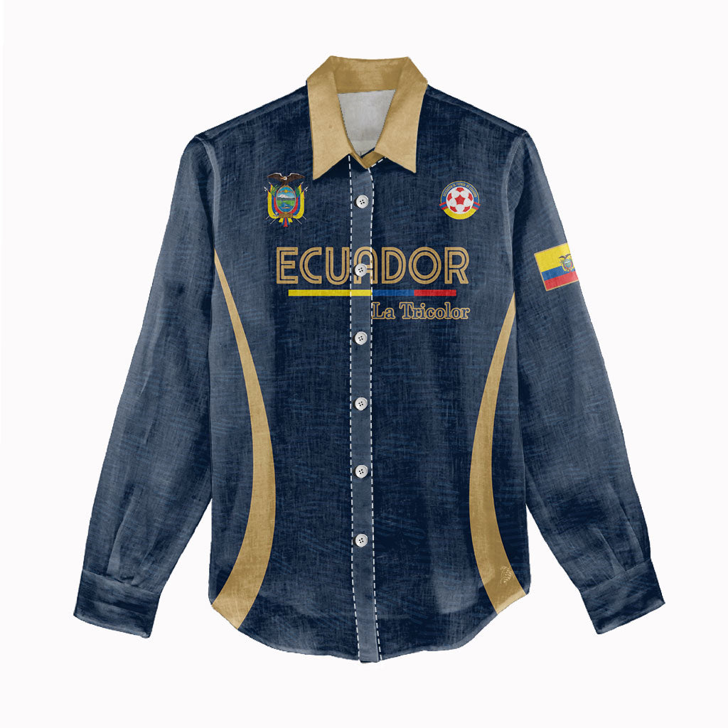 Custom Ecuador 2026 World Football Women Casual Shirt La Tri Go Champion
