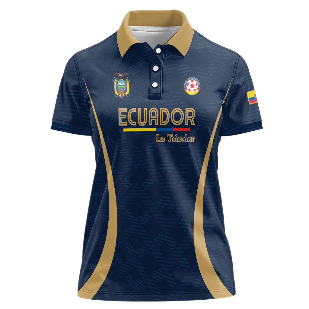 Custom Ecuador 2026 World Football Women Polo Shirt La Tri Go Champion
