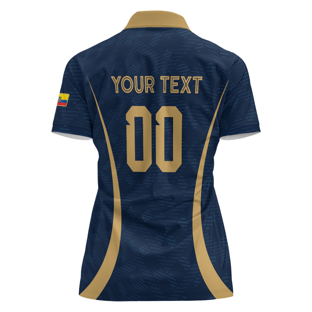 Custom Ecuador 2026 World Football Women Polo Shirt La Tri Go Champion