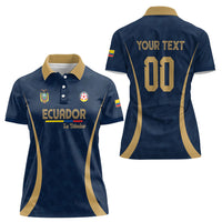 Custom Ecuador 2026 World Football Women Polo Shirt La Tri Go Champion