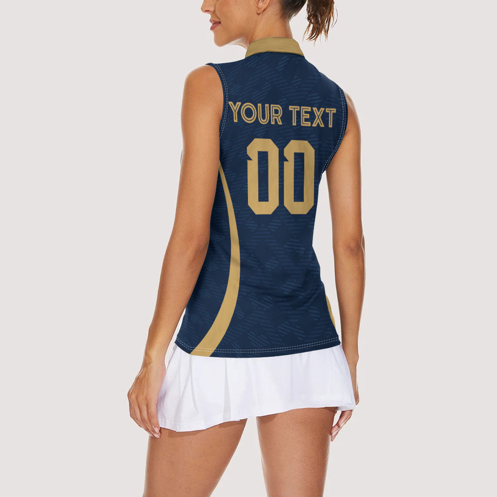 Custom Ecuador 2026 World Football Women Sleeveless Polo Shirt La Tri Go Champion
