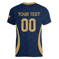 Custom Ecuador 2026 World Football Women V-Neck T-Shirt La Tri Go Champion