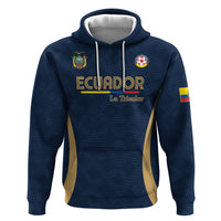 Custom Ecuador 2026 World Football Zip Hoodie La Tri Go Champion