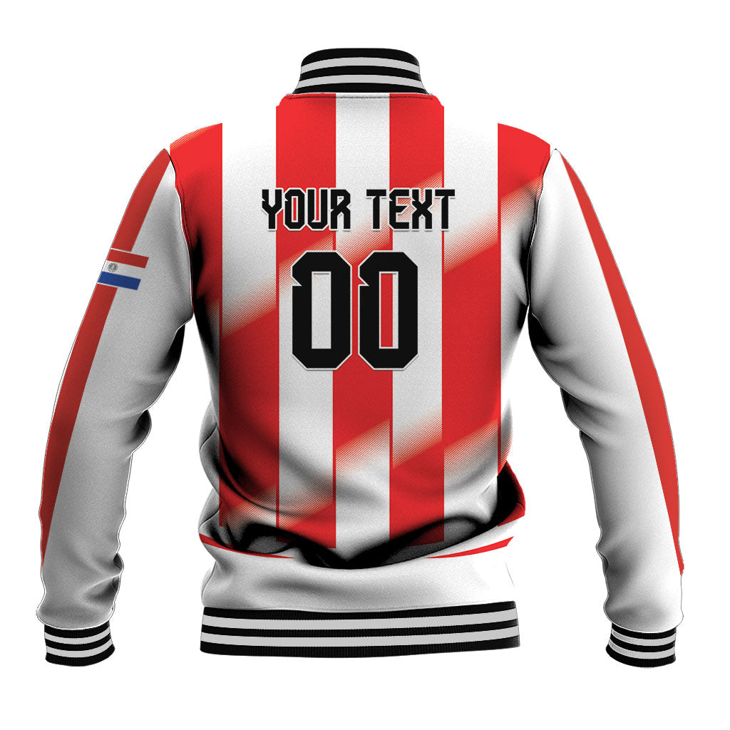 Custom Paraguay 2026 World Football Baseball Jacket La Albirroja Go Champion
