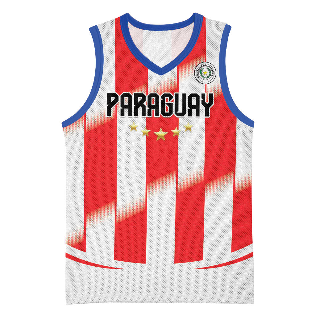 Custom Paraguay 2026 World Football Basketball Jersey La Albirroja Go Champion