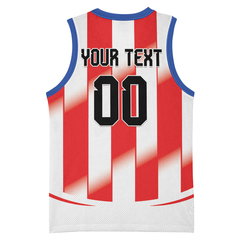 Custom Paraguay 2026 World Football Basketball Jersey La Albirroja Go Champion