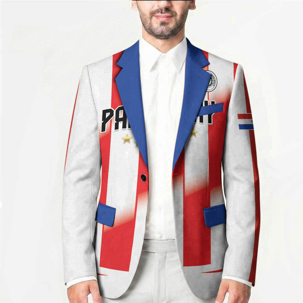 Custom Paraguay 2026 World Football Blazer La Albirroja Go Champion