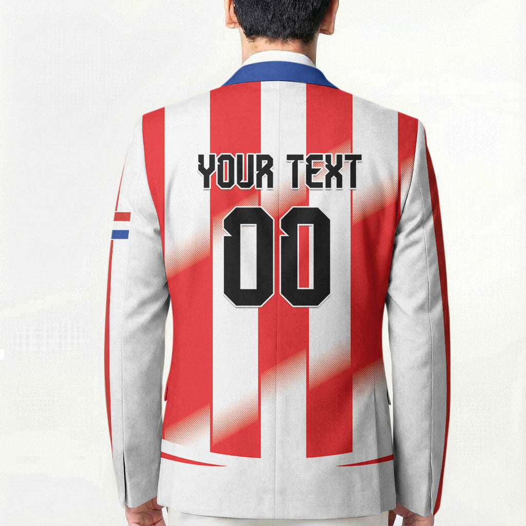 Custom Paraguay 2026 World Football Blazer La Albirroja Go Champion