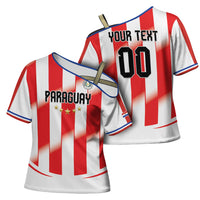 Custom Paraguay 2026 World Football Cross Shoulder Shirt La Albirroja Go Champion