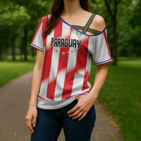 Custom Paraguay 2026 World Football Cross Shoulder Shirt La Albirroja Go Champion