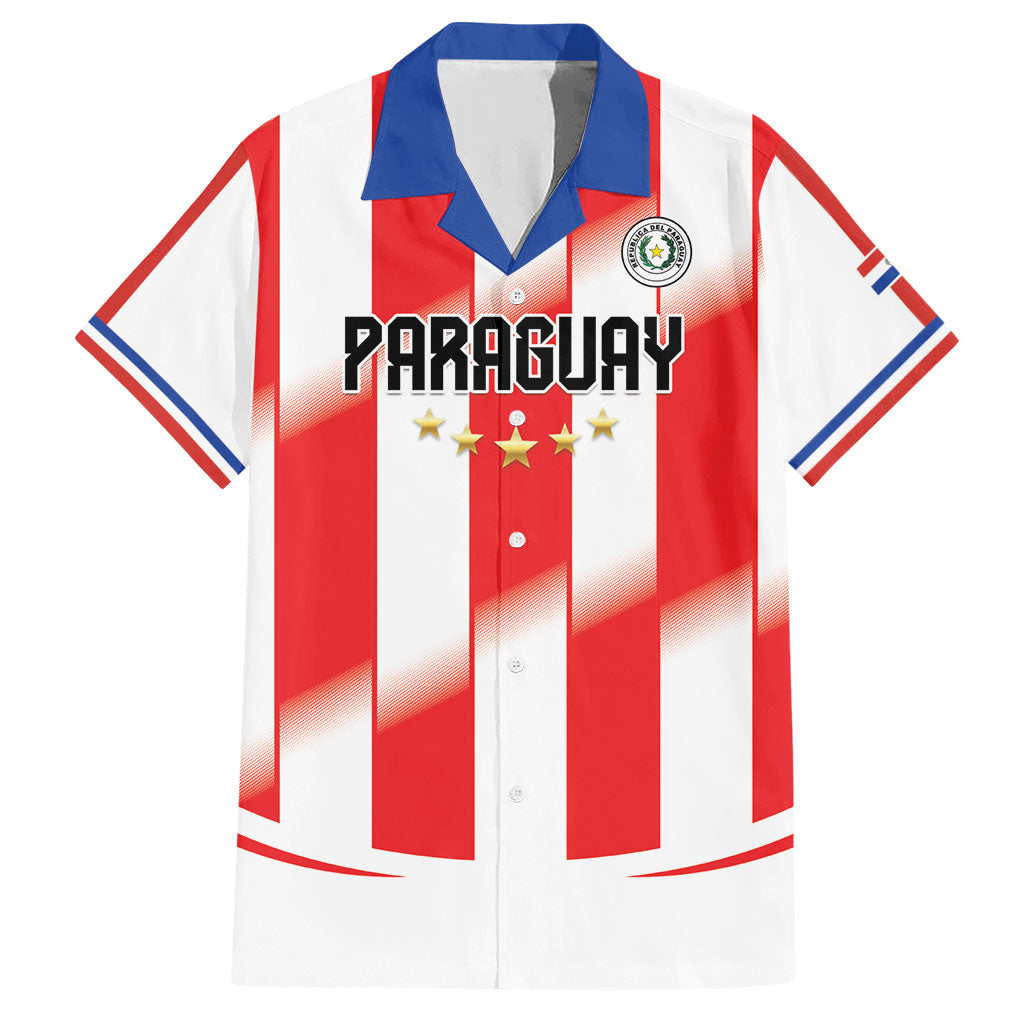 Custom Paraguay 2026 World Football Hawaiian Shirt La Albirroja Go Champion
