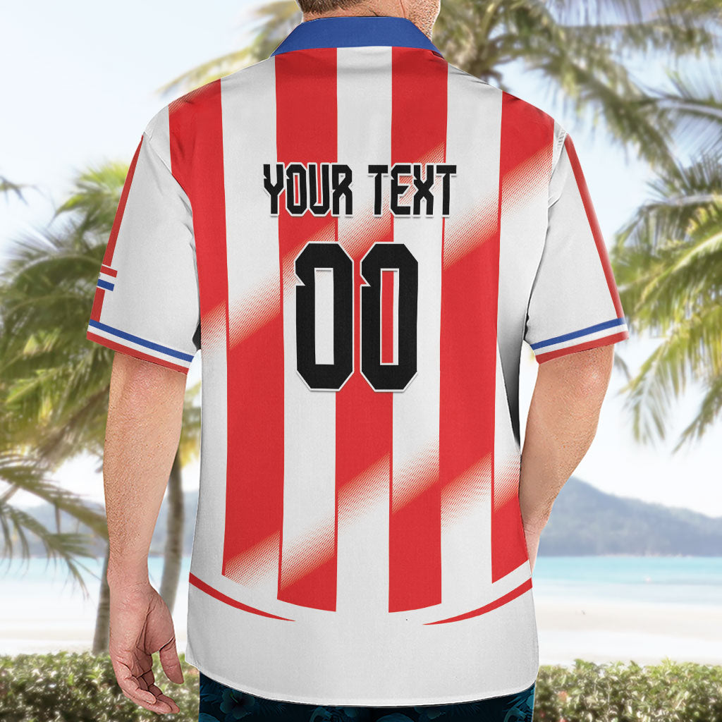 Custom Paraguay 2026 World Football Hawaiian Shirt La Albirroja Go Champion