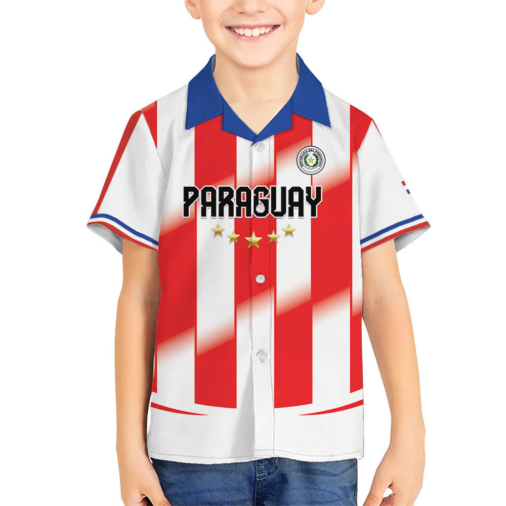 Custom Paraguay 2026 World Football Hawaiian Shirt La Albirroja Go Champion