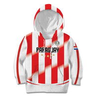 Custom Paraguay 2026 World Football Kid Hoodie La Albirroja Go Champion