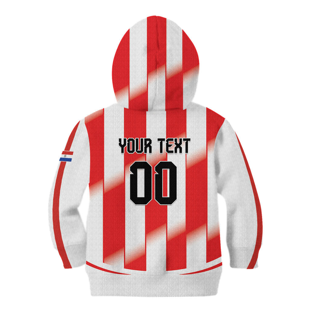 Custom Paraguay 2026 World Football Kid Hoodie La Albirroja Go Champion