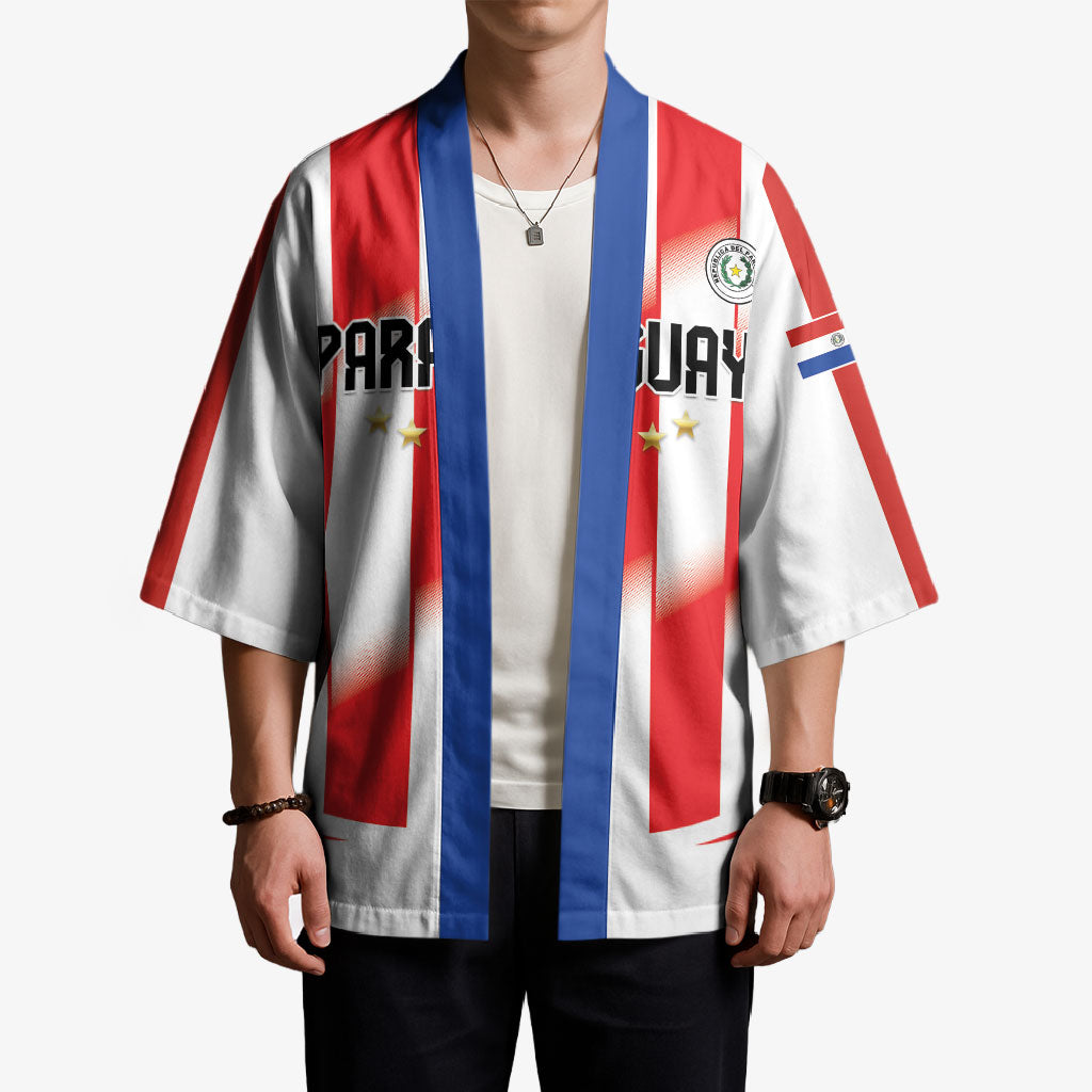 Custom Paraguay 2026 World Football Kimono La Albirroja Go Champion